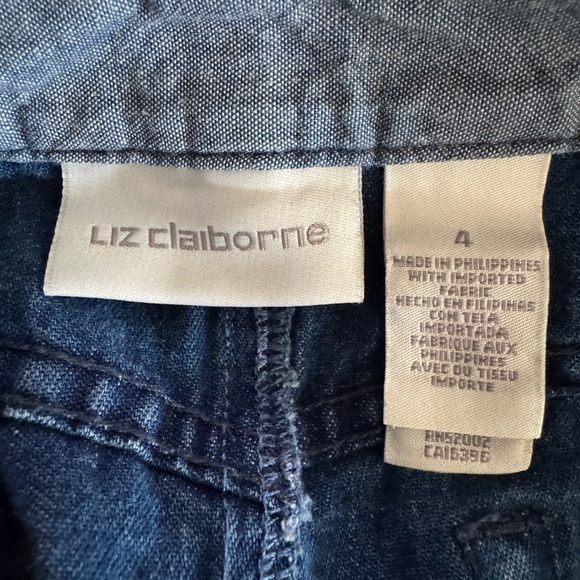 VTG Liz Claiborne Nautical Denim Skirt Size 4 - Picture 2 of 9